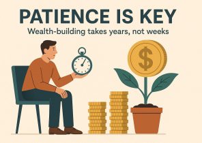 Patience Is Key – Wealth-building takes years, not weeks.