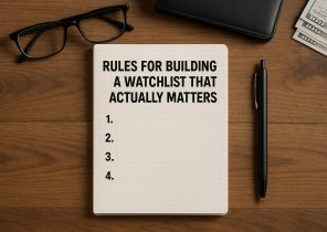 Rules for building a watchlist that actually matters